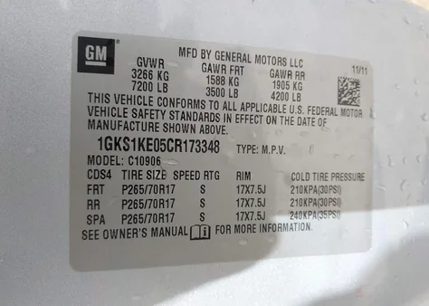 1GKS1KE05CR173348